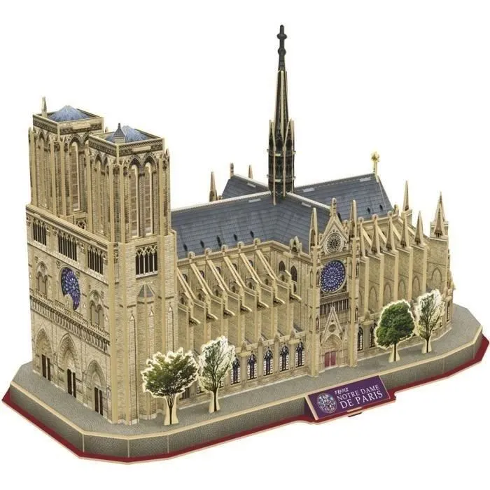 Explora Notre Dame De Paris Puzzle 3D Construcción EXP3301045402024 128 Piezas 8 Años