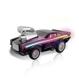 Tachan Coche RC Swing Retro Negro 2.4G con Ruedas Desiguales y Luces LED Multicolor +3 Años