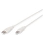 Digitus Cable de Conexión USB Tipo A a B Macho-Macho, 1,8 m, USB 2.0, Beige