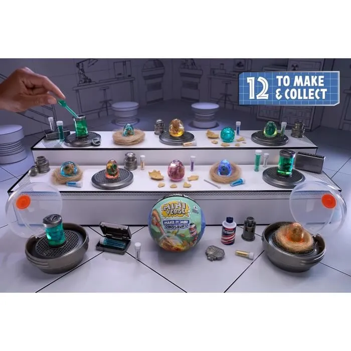 Miniverso de MGA Crea Mini Dinosaurios Jurassic World PDQ Juguete Manualidades
