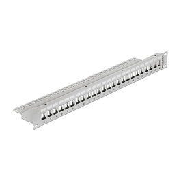 DeLOCK 43302 Patchpanel 24 Puertos Gris