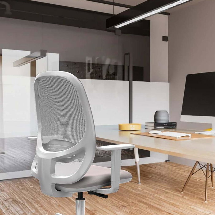 PIQUERAS Y CRESPO Silla de oficina Cilanco Azul y Gris con Mecanismo Sincro PIQUERAS Y CRESPO Silla de oficina Cilanco Azul y Gris con Mecanismo Sincro