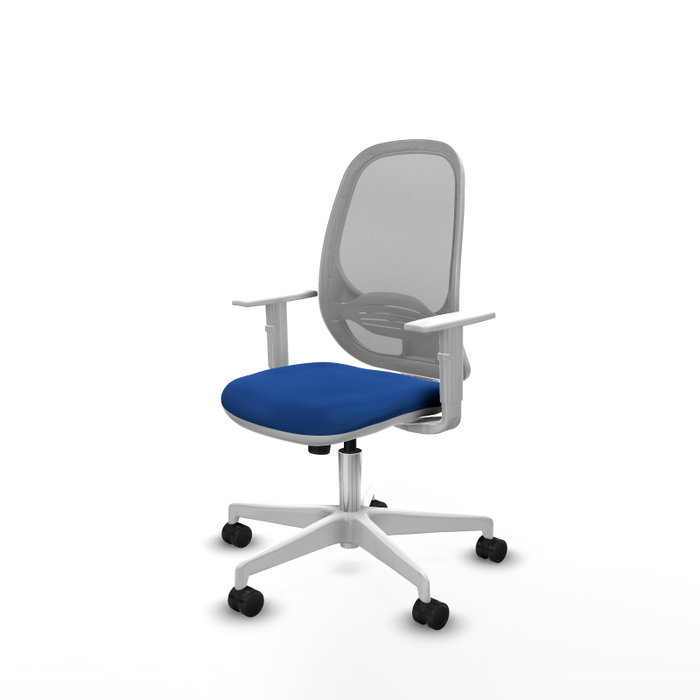 PIQUERAS Y CRESPO Silla de oficina Cilanco Azul y Gris con Mecanismo Sincro PIQUERAS Y CRESPO Silla de oficina Cilanco Azul y Gris con Mecanismo Sincro