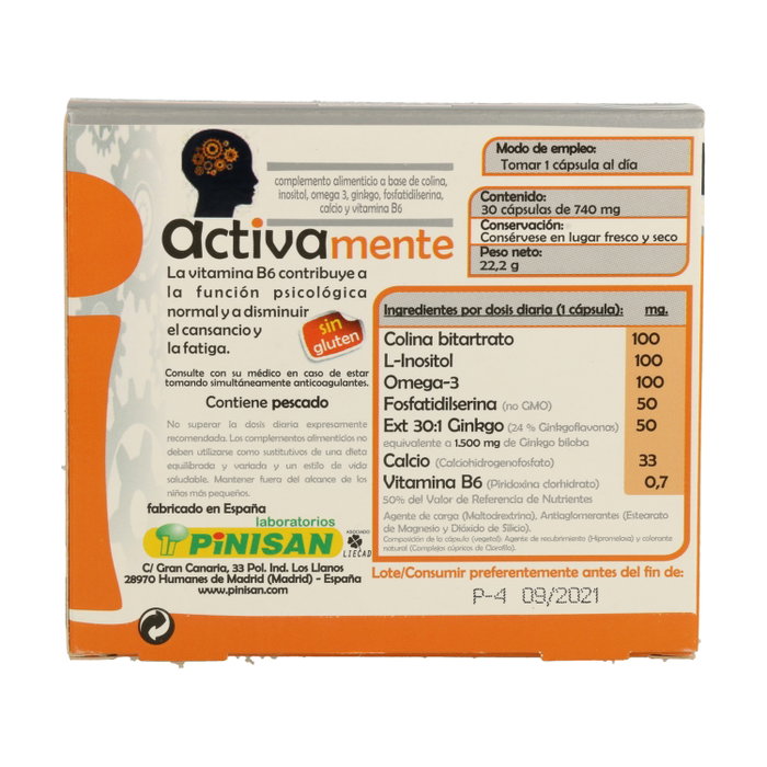 Pinisan Activamente 30 cápsulas Pinisan Activamente 30 cápsulas