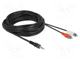 DeLOCK 84277 Cable de Audio 3,5 mm a 2 x RCA, 10 m