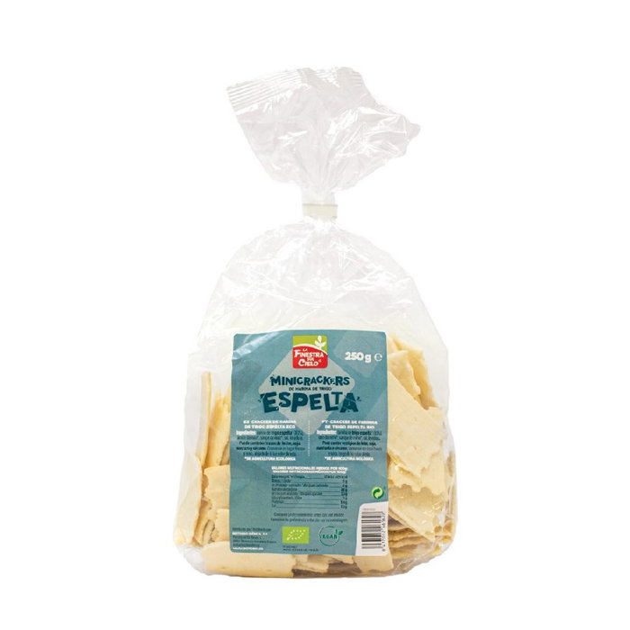 LA FINESTRA SUL CIELO Mini Crackers de Espelta 100% BIO 250g