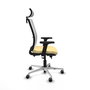 PIQUERAS Y CRESPO Silla de oficina Haches con Mecanismo Sincro/Traslack Crema y Blanco