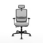 PIQUERAS Y CRESPO Silla de oficina Haches Gris con Mecanismo Sincro/Traslack