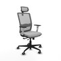 PIQUERAS Y CRESPO Silla de oficina Haches Gris con Mecanismo Sincro/Traslack