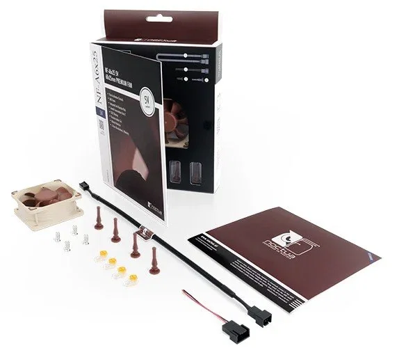 Noctua NF-A6x25 5V - Ventilador para PC 60x25 mm, 5V, 3000 RPM, Caudal de aire 29.2 m³/h, Nivel de ruido 19.3 dB (Beige/Marrón)