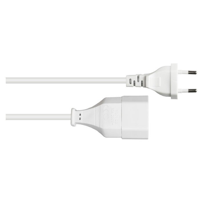 GoodConnections Cable de alimentación Alcasa P0300-W002 blanco 0,2m