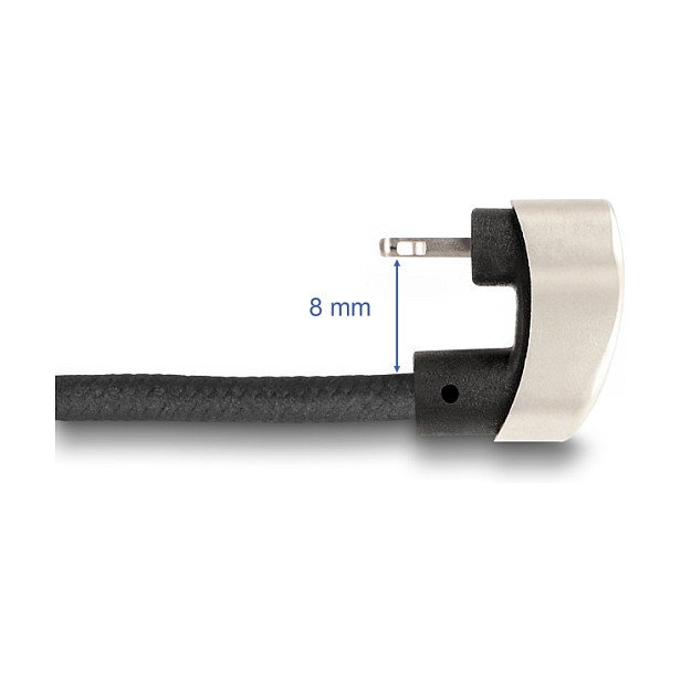 DeLOCK Cable de datos y carga USB Type-C a Lightning 180° 1 m MFi