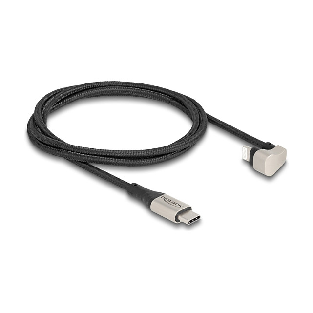 DeLOCK Cable de datos y carga USB Type-C a Lightning 180° 1 m MFi
