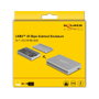 DeLOCK Carcasa USB4™ 40 Gbps para 1 x M.2 NVMe SSD Plata