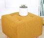 Atelier Del Sofa Tomp - Yellow Puf de Terciopelo y Algodón Color Amarillo para Salón y Dormitorio