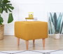 Atelier Del Sofa Tomp - Yellow Puf de Terciopelo y Algodón Color Amarillo para Salón y Dormitorio