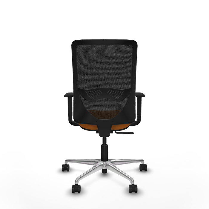 PIQUERAS Y CRESPO Silla de oficina Zulema Naranja y Negro con mecanismo Sincro PIQUERAS Y CRESPO Silla de oficina Zulema Naranja y Negro con mecanismo Sincro