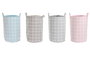DKD Home Decor Cesta de Poliéster y EVA 35x35x55 cm, Surtido de 4 unidades