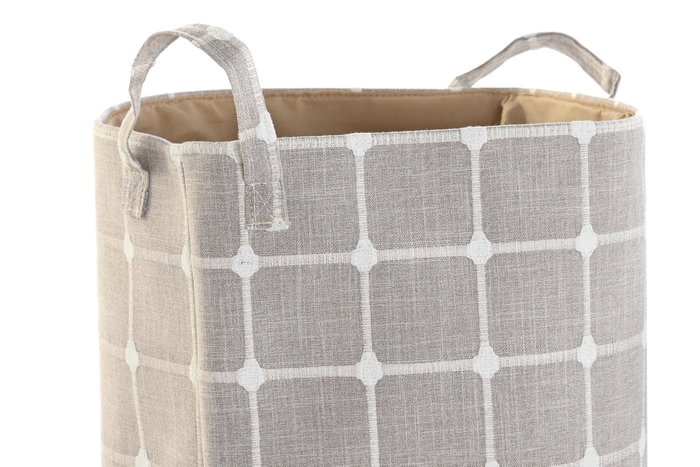 DKD Home Decor Cesta de Poliéster y EVA 35x35x55 cm, Surtido de 4 unidades