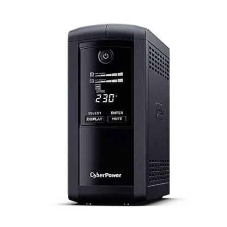 Cyberpower SAI Línea Interactiva VP1000ELCD 1000VA-550W 4 Salidas Formato Torre Cyberpower SAI Línea Interactiva VP1000ELCD 1000VA-550W 4 Salidas Formato Torre