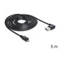 DeLOCK Cable USB 2.0 de 5m con conector USB-A reversible y Micro-B