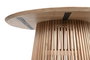 DKD Home Decor Mesa Redonda Comedor Scandi Natural 150x150x77 cm