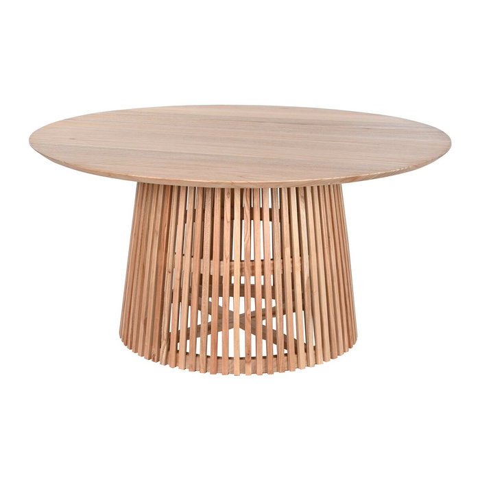 DKD Home Decor Mesa Redonda de Comedor Mindi Natural 150x77 cm DKD Home Decor Mesa Redonda de Comedor Mindi Natural 150x77 cm