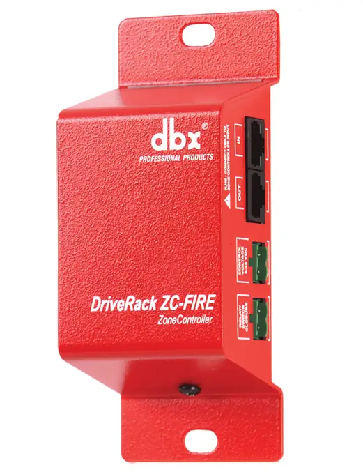 DBX Zonepro Interfaz de Seguridad Contra Incendios para Controladores de Zona