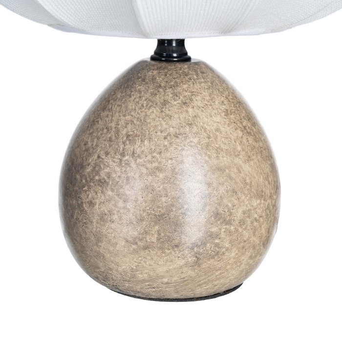 Lámpara Mesa Mármol Cerámica-Tejido 21 X 21 X 24,50 cm