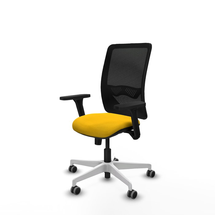 PIQUERAS Y CRESPO Silla de oficina Zulema con mecanismo Sincro, Amarillo y Negro PIQUERAS Y CRESPO Silla de oficina Zulema con mecanismo Sincro, Amarillo y Negro