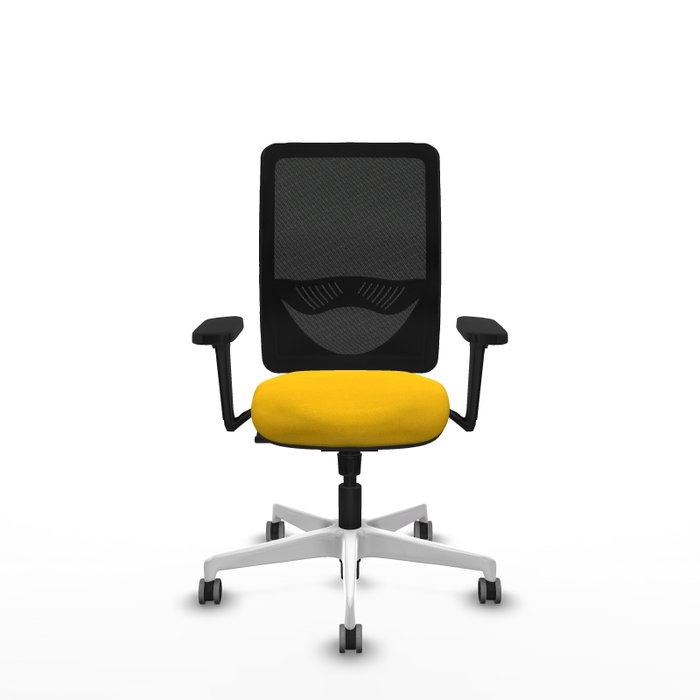 PIQUERAS Y CRESPO Silla de oficina Zulema con mecanismo Sincro, Amarillo y Negro PIQUERAS Y CRESPO Silla de oficina Zulema con mecanismo Sincro, Amarillo y Negro