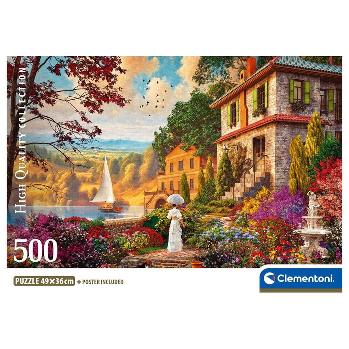 Clementoni Compacto Paseo Victoriano 500 piezas