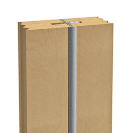 HERRAJES ALK Perfil Japonesa Aluminio Japan 3,20 Plata Mate (Set de 4)