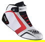 Omp KC0-0815-A01-120-45 Ks-1 Botines Karting Blanco-Negro-Rojo Talla 45