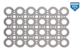 Viejo Valle Set de 24 Manteles Individuales ZZ21 Plata PVC 45x30cm