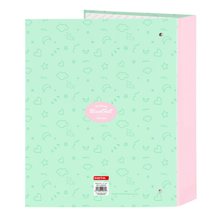 Carpeta de anillas BlackFit8 Moon Verde A4 27 x 33 x 6 cm