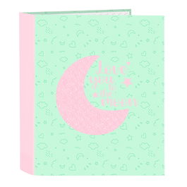 Carpeta de anillas BlackFit8 Moon Verde A4 27 x 33 x 6 cm