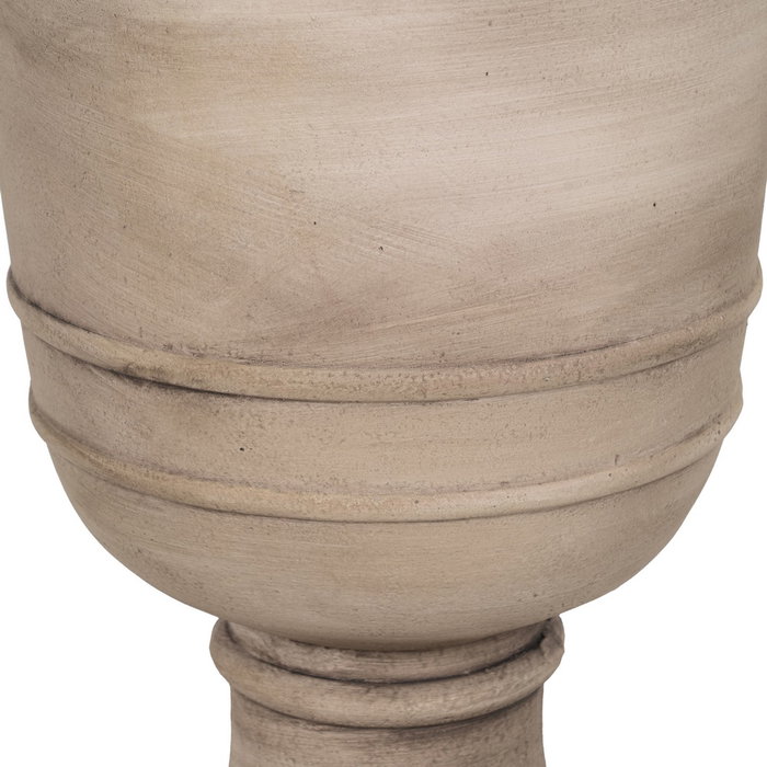 Macetero Beige Fibra de Magnesio 42 X 42 X 52 cm Macetero Beige Fibra de Magnesio 42 X 42 X 52 cm