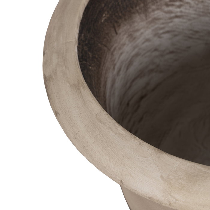 Macetero Beige Fibra de Magnesio 42 X 42 X 52 cm Macetero Beige Fibra de Magnesio 42 X 42 X 52 cm