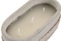 DKD Home Decor Vela de Cemento Vainilla Gris 130 g