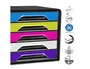 Cep Fichero de sobremesa con 5 cajones negro/multicolor flashy 360x288x270 mm