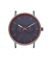 Watxandco Reloj WXCA2714 Gris con Esfera Azul