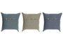 DKD Home Decor Surtido de 3 Cojines de Algodón 40x40x12 cm