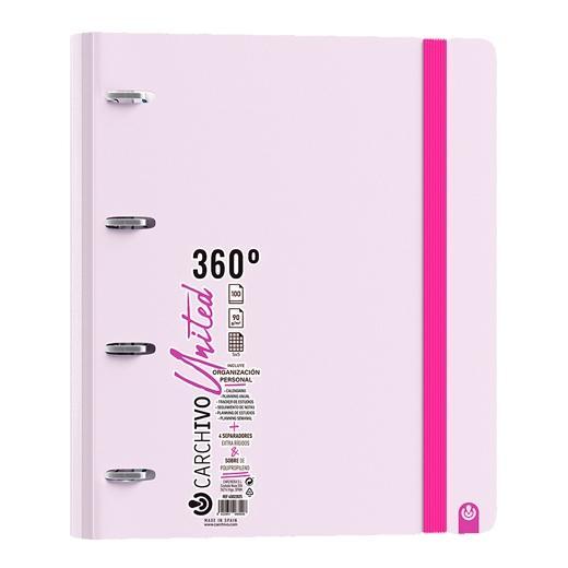 Carchivo Carpeta Anillas 4 X 35 mm Carpeblock 360 C-Recambio 100H A4 5x5 90 gr C-Goma 4 Separadores Pp Rígido United Neón Malva Carchivo Carpeta Anillas 4 X 35 mm Carpeblock 360 C-Recambio 100H A4 5x5 90 gr C-Goma 4 Separadores Pp Rígido United Neón Malva