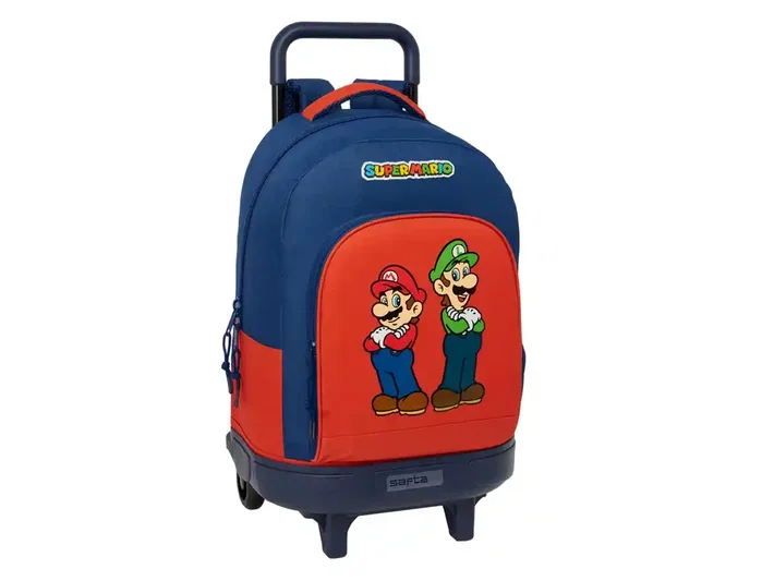 Safta Mochila con Ruedas Compact Extraíble Super Mario Mamma Mia Safta Mochila con Ruedas Compact Extraíble Super Mario Mamma Mia