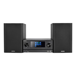 Kenwood M-9000S-B Minicadena con Altavoces, Negro, 50 W, 1 Disco, Radio DAB+ y FM, WiFi, Bluetooth 4.0, USB, Entrada Auxiliar, Mando Incluido