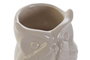 DKD Home Decor Jarrón de Porcelana Búho Surtido de 3 Piezas
