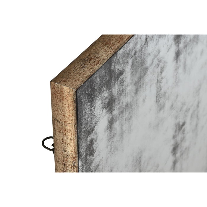 DKD Home Decor Espejo Vintage Negro Dorado 3.5 x 80 x 80 cm