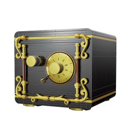 Deqube Caja Fuerte con Cerradura de Combinación - 442 Piezas