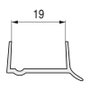 Herrajes Alk Protector Zocalo Transparente SP19 3,60M Perfil Antihumedad Para Zocalo Madera